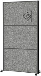 Scheidingswand MAUL akoestiek antraciet mobiel