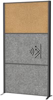 Scheidingswand MAUL akoestiek antraciet/kurk voet