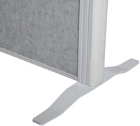 Scheidingswand MAUL akoestiek lichtgrijs/whiteboard voet-2