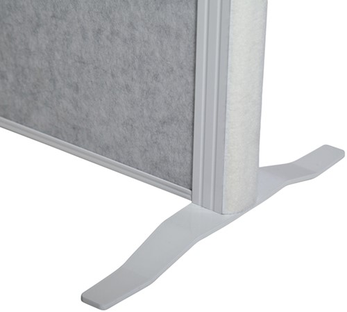 Scheidingswand MAUL akoestiek lichtgrijs/whiteboard voet-2