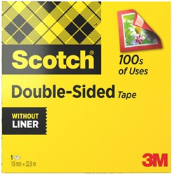 Plakband Scotch Magic 665 19mmx33m dubbelzijdig