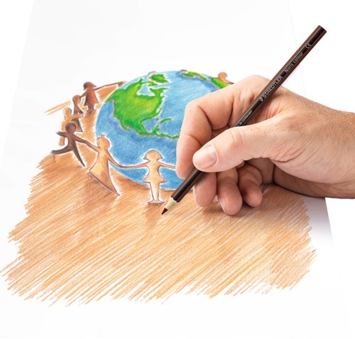 Kleurpotloden Staedtler Noris kleuren People of the World set à 12-1