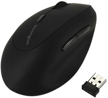 Muis Kensington pro fit ergo links draadloos zwart