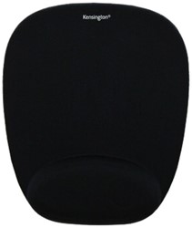 Muismat Kensington met polsondersteuning foam zwart