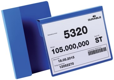 Documenthoes Durable met vouw A5 liggend blauw 50 stuks-2