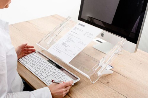 Documenthouder Ergofy uitschuifbaar A3 transparant-2