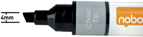 Whiteboardmarker Nobo Liquid ink schuin assorti 4mm 10stuks-1