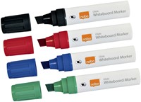 Whiteboardmarker Nobo Glide schuin assorti 10mm 4stuks-3