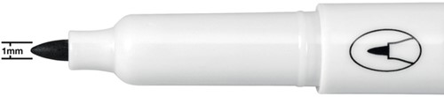 Whiteboardmarker Nobo Glide fijn zwart 1mm 4stuks-1