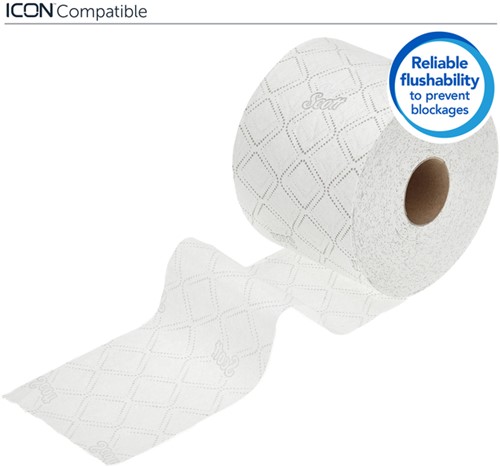 Toiletpapier Scott Essential 2-laags 600 vel wit 8517-2