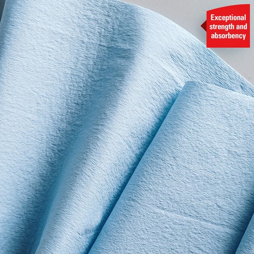 Poetspapier WypAll L20 GeneralClean 2-laags 500 vel blauw 7300-1