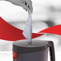 Poetspapier WypAll L10 1-laags 280 vel blauw 6220-3