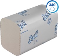 Handdoek Scott Essential i-vouw 1-laags 200x212mm 15x340 vel wit 6617-3