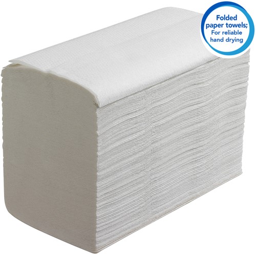 Handdoek Scott Essential i-vouw 1-laags 200x212mm 15x340 vel wit 6617-1