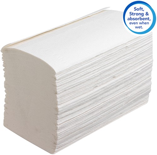 Handdoek Scott Control i-vouw 1-laags 200x210mm 15x304 vel wit 6689-1