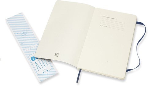 Notitieboek Moleskine large 130x210mm lijn soft cover sapphire blue-2