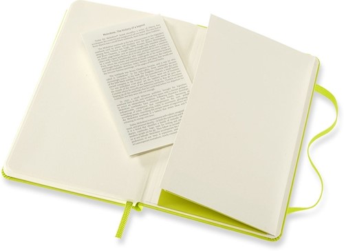 Notitieboek Moleskine pocket 90x140mm blanco hard cover lemon green-1