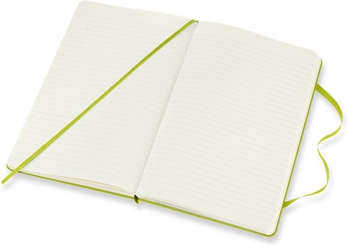 Notitieboek Moleskine large 130x210mm lijn hard cover lemon green-3