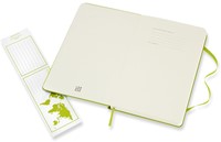 Notitieboek Moleskine large 130x210mm lijn hard cover lemon green-2