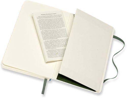 Notitieboek Moleskine pocket 90x140mm lijn soft cover myrtle green-1