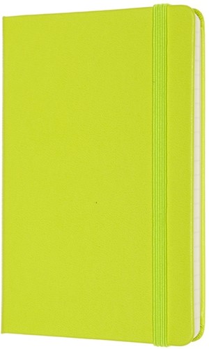 Notitieboek Moleskine pocket 90x140mm lijn hard cover lemon green-2