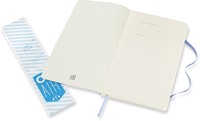 Notitieboek Moleskine large 130x210mm lijn soft cover hydrangea blue-2