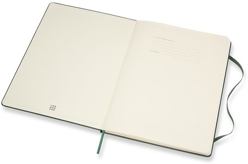 Notitieboek Moleskine XL 190x250mm blanco hard cover myrtle green-2