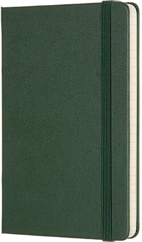 Notitieboek Moleskine pocket 90x140mm ruit 5x5mm hard cover myrtle green-2