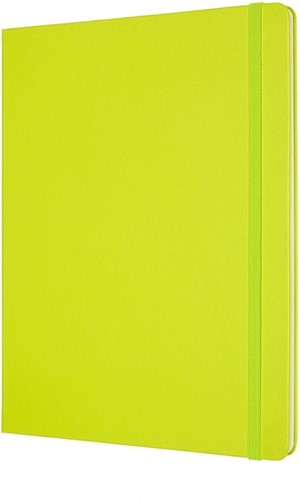 Notitieboek Moleskine XL 190x250mm blanco hard cover lemon green-2