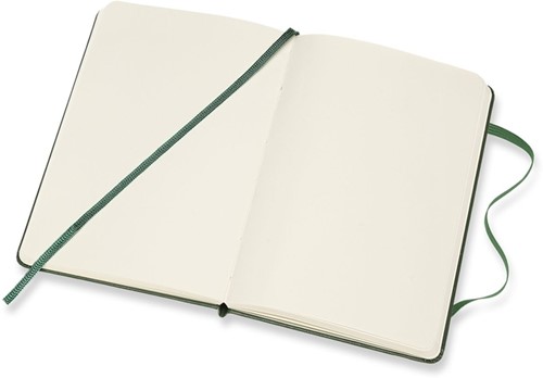 Notitieboek Moleskine pocket 90x140mm blanco hard cover myrtle green-3