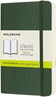 Notitieboek Moleskine pocket 90x140mm blanco soft cover myrtle green