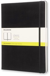 Notitieboek Moleskine XL 190x250mm blanco hard cover zwart