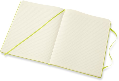Notitieboek Moleskine XL 190x250mm lijn hard cover lemon green-3
