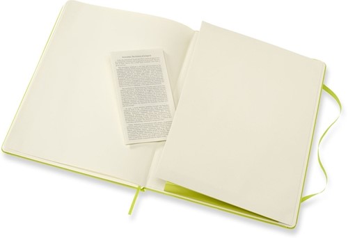 Notitieboek Moleskine XL 190x250mm lijn hard cover lemon green-1