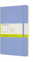 Notitieboek Moleskine large 130x210mm blanco soft cover hydrangea blue