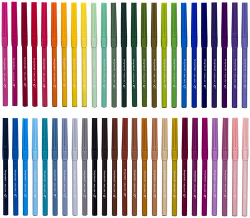 Viltstift Bruynzeel Kids set à 50 kleuren-2
