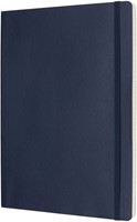 Notitieboek Moleskine XL 190x250mm lijn soft cover sapphire blue-2