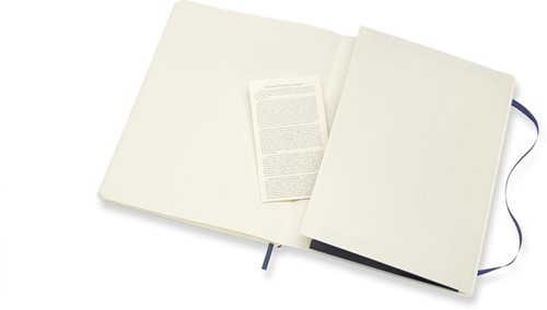 Notitieboek Moleskine XL 190x250mm lijn soft cover sapphire blue-1