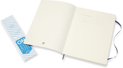 Notitieboek Moleskine XL 190x250mm lijn soft cover sapphire blue-2