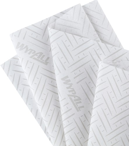 Poetspapier WypAll L10 1-laags 800 vel wit 7256-2