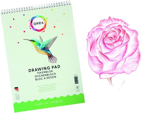 Tekenblok Qrea A3 160gr spiraal-1