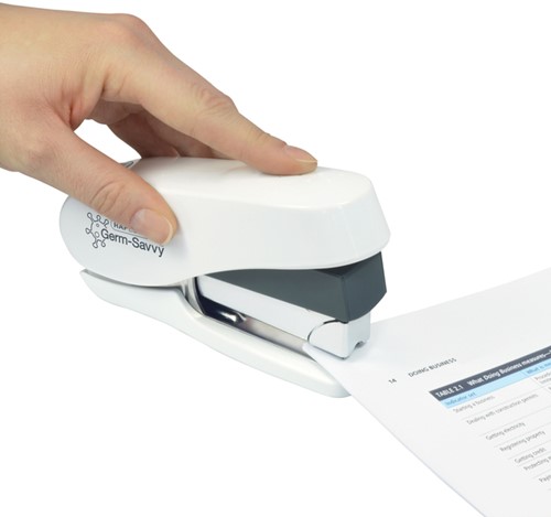 Nietmachine Rapesco Germ-Savvy Less Effort Eco Luna antibacterieel wit-2