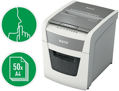 Papiervernietiger Leitz IQ Auto+ Small Office 50X P4 snippers 4x28mm-15