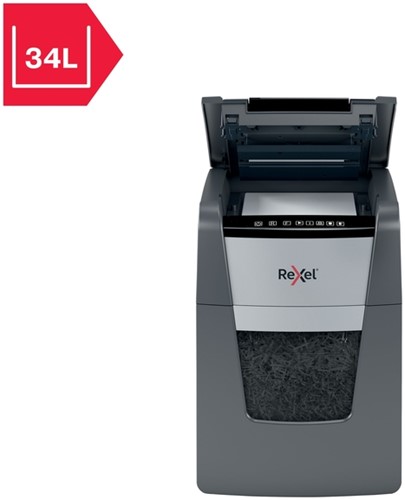 Papiervernietiger Rexel Optimum Auto+ 90X snippers 4x28mm-15