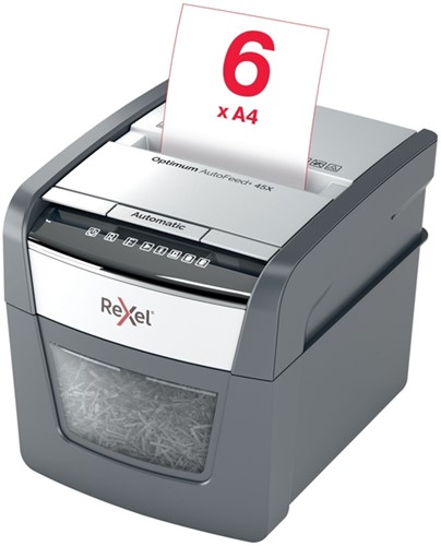 Papiervernietiger Rexel Optimum Auto+ 45X snippers 4x28mm-16
