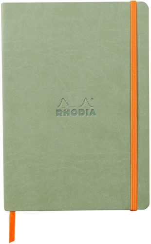 Notitieboek Rhodia A5 lijn 80 vel 90gr celadon