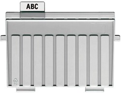 Scheidingsplaat kaartenbak Han A5 dwars lichtgrijs