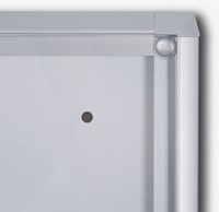 Vitrinebord Quantore voor binnen 4x A4 zilver-2