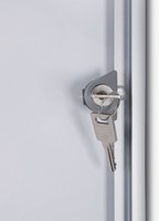 Vitrinebord Quantore voor binnen 4x A4 zilver-3