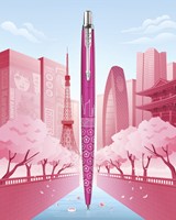 Balpen Parker Jotter special edition Tokyo pink CT medium-1
